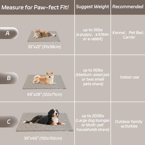 Cooling Mat for Dogs, Q-MAX>0.4 Size A Taupe - Image 2