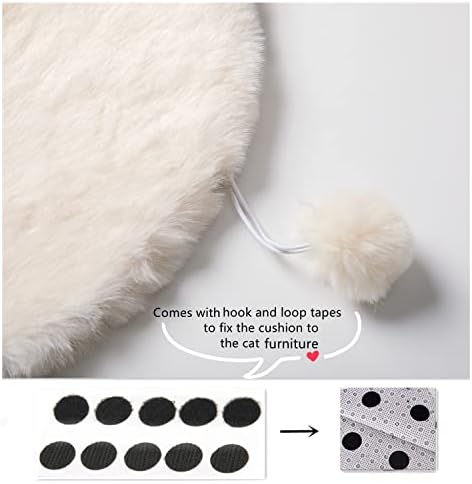 SHENGOCASE 2-Pack Faux Rabbit Fur Dog Cat Bed Cushion Mat - Image 5
