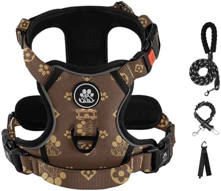IVY&LANE No Pull Dog Harness for Medium Dogs, Reflective Dog Vest Harness by IVYLANE