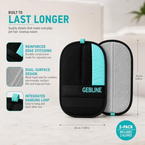 Pet Hair Remover Glove for Furniture & Upholstery, Dog Hair Remover for Couch - Image 6