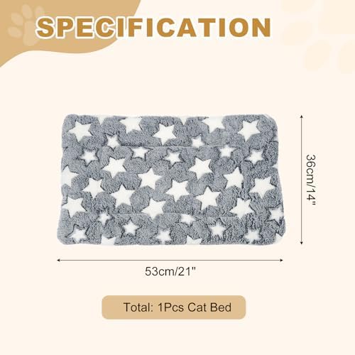 Dog Cat Bed Mat, Soft Coral Fleece Pet Cushion Pad - Image 2