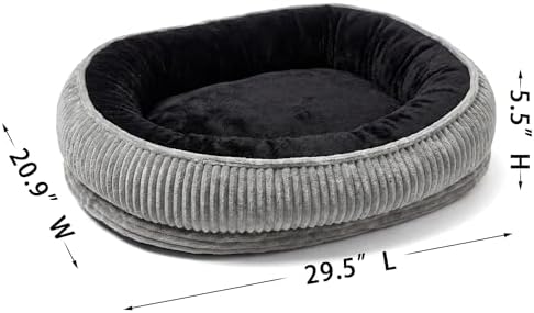 Calming Dog Bed for Medium to Large Dogs, Orthopedic Washable Plush Pet Bed - Image 3