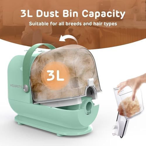 HEAPETS Dog Grooming Vacuum Kit - 3L Vacuum - Image 5