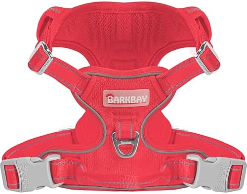 BARKBAY Dog Harness for Small Sized Dog No Pull Mesh 2 Clips Dog Vest by BARKBAY