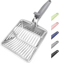 Large Metal Cat Litter Scoop w/ Deep Shovel, Dual-Size Holes & Hanging Hook by Unknown