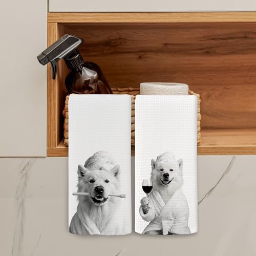 Dog Kitchen Towels Decor Set of 2 - Image 3