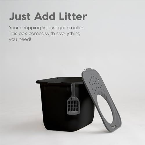 IRIS USA Large Top Entry Cat Litter Box, Hooded Privacy - Image 4