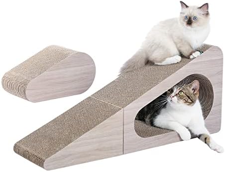 PAWZ Road 28.3" Cardboard Cat Scratcher Triangle 2 in 1 Cat Scratching Ramp by PAWZRoad