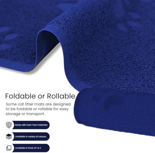 Andalus Extra Large Cat Litter Mat, Non-Slip & Easy to Clean Cat Litter Box Mat - Image 6