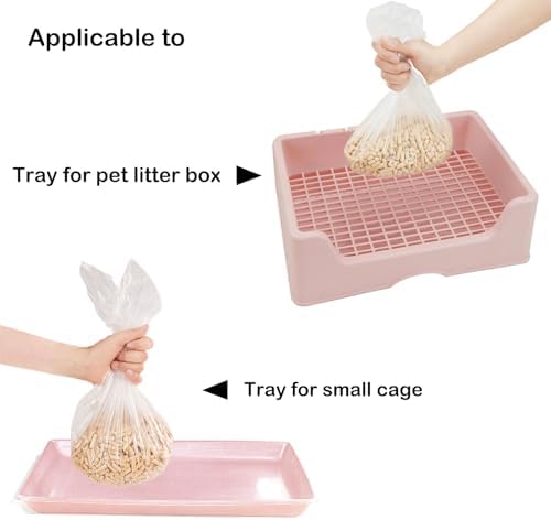 Disposable Small Animal Cage Liner Rabbit Litter Box Liners Tray Film Bags - Image 5