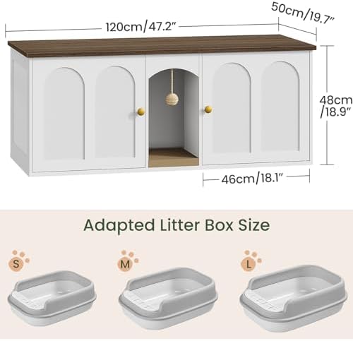 CHOEZON 47.2'' Cat Litter Box Enclosure - Image 3