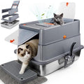 XLarge Stainless Steel Litter Box by ainober