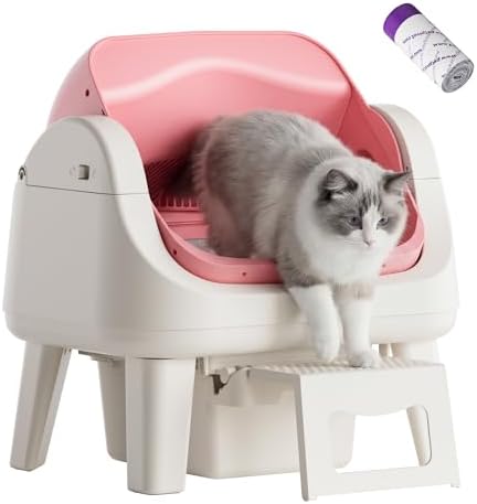 PetPivot Self Cleaning Litter Box, Open Top Automatic Cat Litter Box by PetPivot