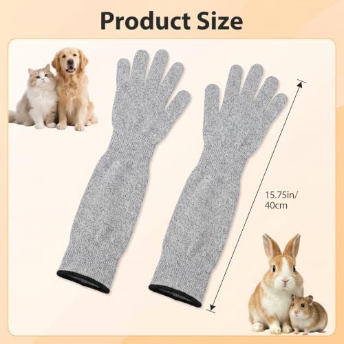 15.7 Inch Kevlar Anti-Bite Anti-Scratch Gloves, Flexible Arm Protection - Image 2