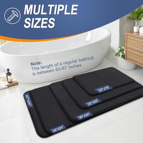 OLANLY Memory Foam Bathroom Runner Rugs 45x27, Absorbent Long Mat - Image 5