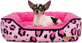 Rectangle Washable Dog Bed for Large, Medium & Small Dogs – Soft Calming Puppy by Paiaite