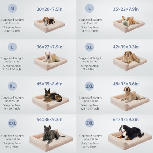 BFPETHOME Orthopedic Washable Dog Bed, Sleeping Couch - Image 2
