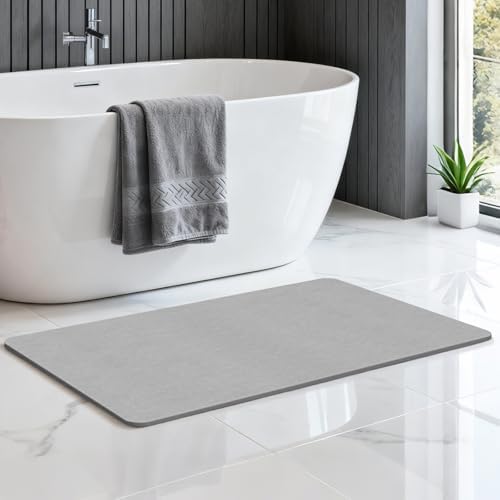 THMINS Extra Large Stone Bath Mat by THMINS