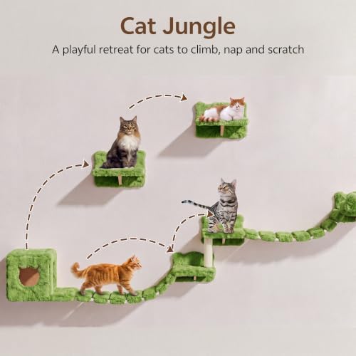 Cat Wall Furniture, 9 in 1 Cat Wall Shelves Set - Image 5