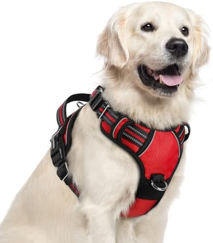 rabbitgoo Dog Harness for Large, No Pull 3 Buckles Easy On & Off by rabbitgoo