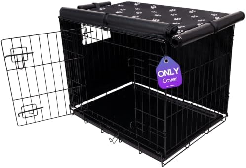 Pet Prime Dog Crate Cover Indoor/Outdoor Durable Windproof 600D Oxford Fabric by PetPrime