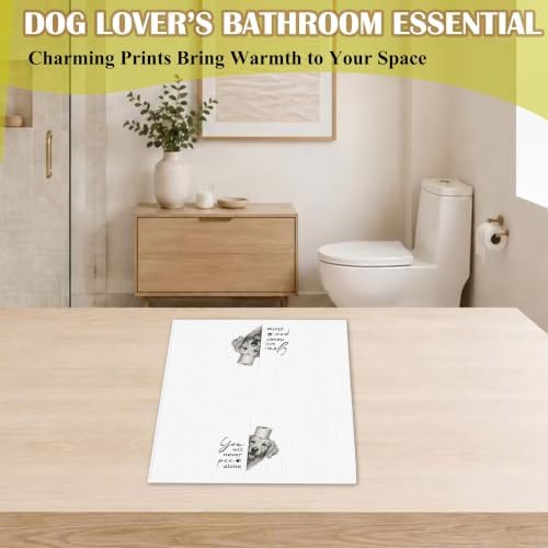 Funny Golden Retriever Bathroom Hand Towel, Dog Lover Gifts-A01 - Image 3
