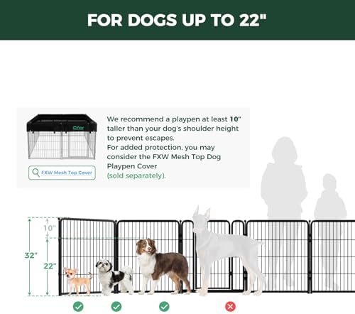 FXW Homeplus Indoor Dog Playpen, 8 Panels, - Image 2