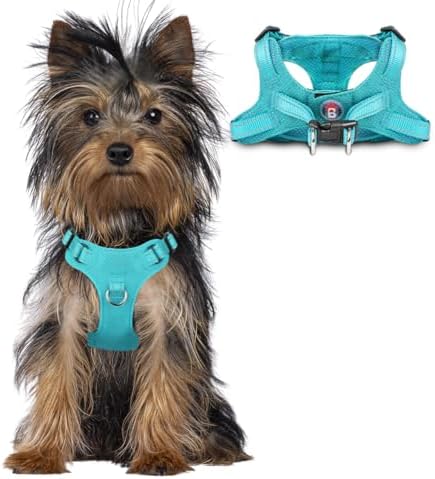 BARKBAY Small Dog Harness, No Pull Puppy Harness, Step-in Dog Vest by BARKBAY