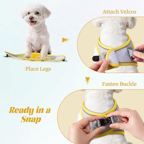 No Pull Dog Puppy Harness and Leash Set Reflective Mesh Vest XX-Small - Image 4