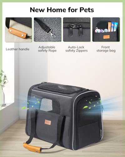 Morpilot Pet Carrier for Large Cats, Puppies & Small Dogs Up to 25lbs - Image 6