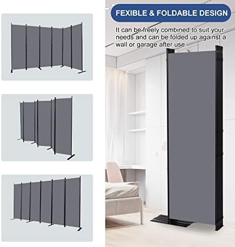 6 Panel Wide Room Divider Wall Screen - Image 4