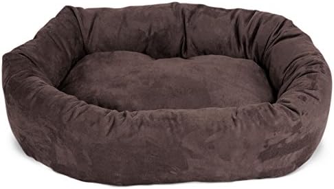 Majestic Pet 32 Inch Suede Calming Dog Bed Washable 32x23x7 – Cozy Soft Round - Image 2