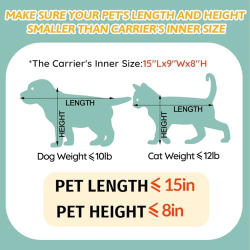 Petskd Small Pet Carrier 17" L x 11" W x 9.5" H Airline Approved - Image 4