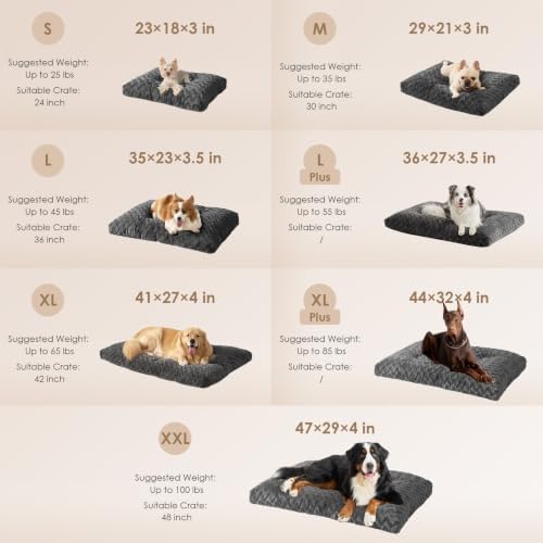 EHEYCIGA Washable XL Dog Beds Large Sized Dog, 44x32 Inch Pet Bed - Image 3