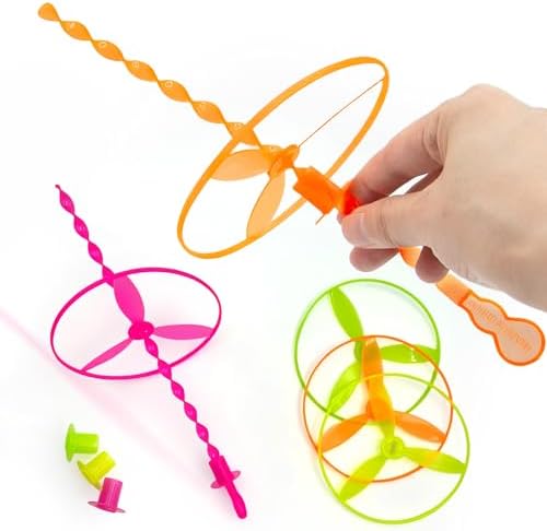 50 Pcs Plastic Flying Helicopter Toy Set Flying Twist Disc - Image 4