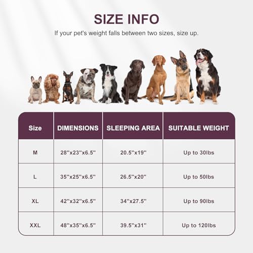 FURTIME Orthopedic Medium Dog Bed, Supportive Waterproof Pet Bed - Image 6