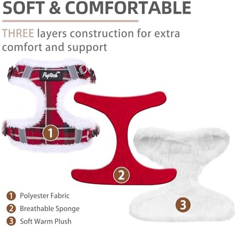 PUPTECK Dog Harness and Leash Set Small Sized, Step in No Pull Adjustable Puppy - Image 2