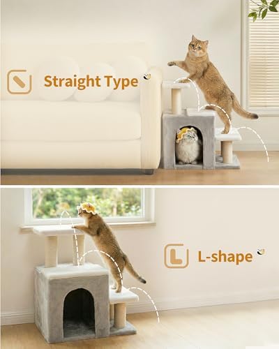Aechonow 3-in-1 Cat Stairs for High Bed Couch - Image 3