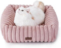 Bedsure ComfyFleece® Dog Bed for Small Dogs & Cats Washable，20in Blush Pink by BEDSURE