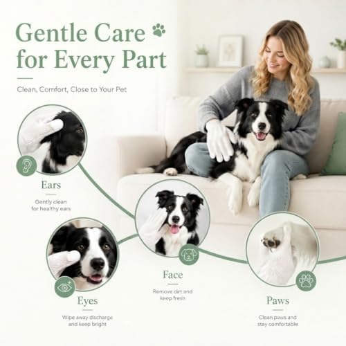GLADFRESIT Pet Grooming Glove Wipes - Image 6