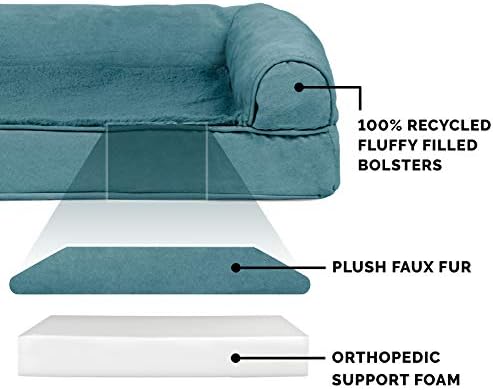 Furhaven Orthopedic Dog Bed for Large Dogs w/ Removable Bolsters & Washable - Image 4