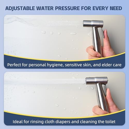 Handheld Bidet Sprayer for Toilet, Adjustable Water Pressure, 2 Sets - Image 3