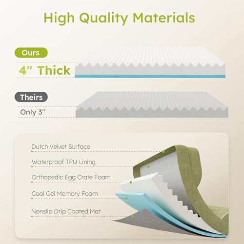 CWAWZ XXL Dog Bed for Extra Large Dogs, Giant Orthopedic Dog Bed - Image 3