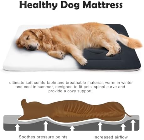 Extra Large Dog Bed Soft Dog Crate Pad Mat, 48 in Non-Slip Bottom Washable Dog - Image 3