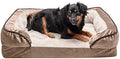 Furhaven Cooling Gel Dog Bed for Medium/Small Dogs w/ Removable Bolsters & by FurHaven