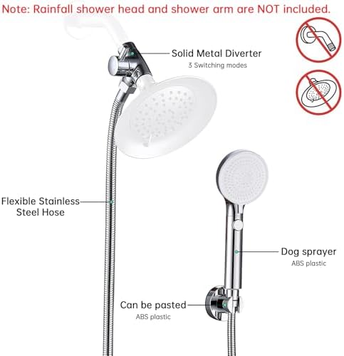 Dog Shower Head Sprayer Pet High Pressure 3 Mode Handheld - Image 2