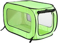 Portable Collapsible Pop Up Kennel, 32.5" L x 19.5" W x 19.5" H by BeatriceHomeFashions