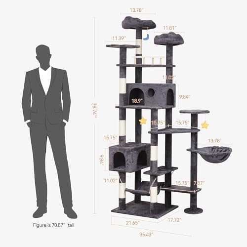 Meecal Cat Tree, 79in Large Tower - Image 3