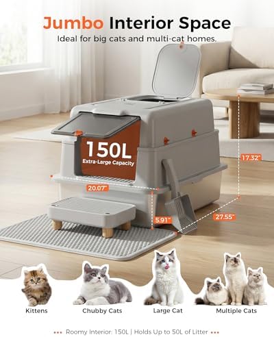 XXXL Stainless Steel Cat Litter Box - Image 2