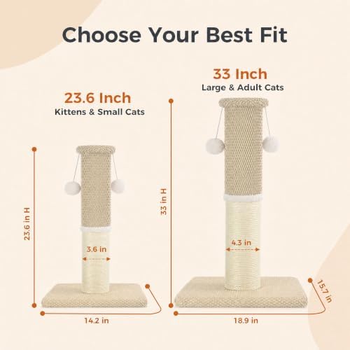 Made4Pets Tall Cat Scratching Post - Image 7
